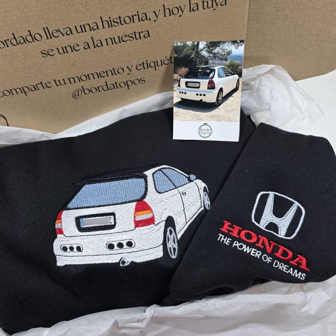 Bordado Personalizado de Coche o Moto - Camiseta, Sudadera o Sudadera con capucha