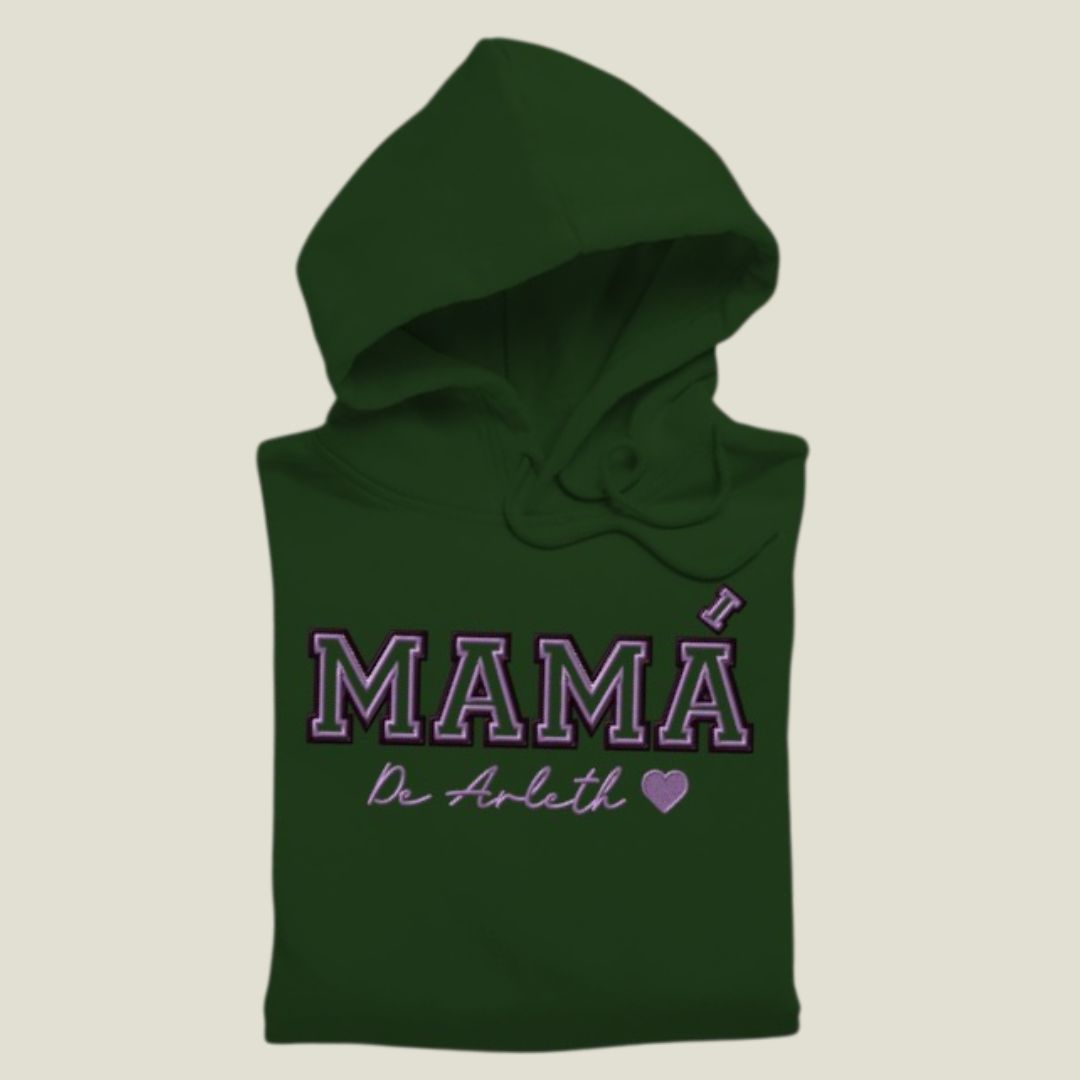 Sudadera Capucha Papá Mamá con nombre