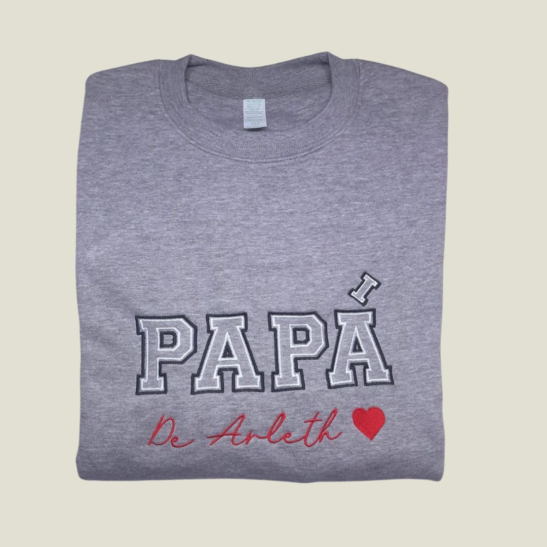 Sudadera Papá Mamá con nombre