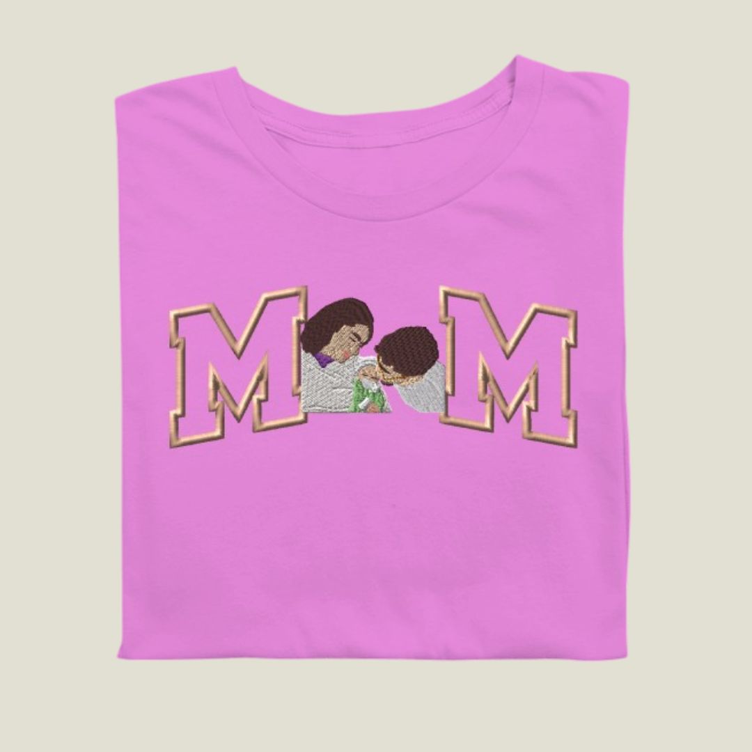 Camiseta Papá Mamá Retrato
