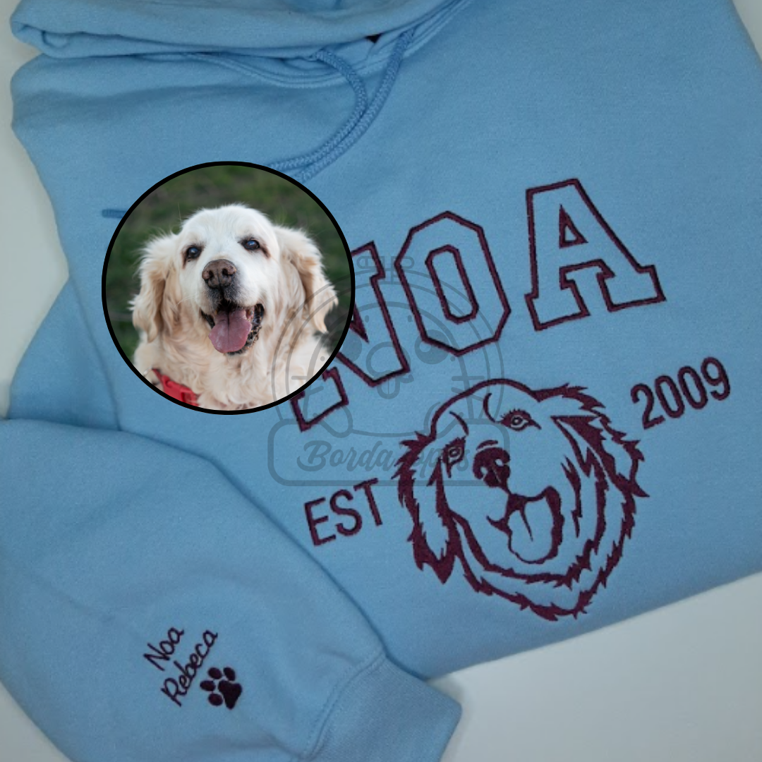 Niño Personalizado Mascota con nombre y fecha
