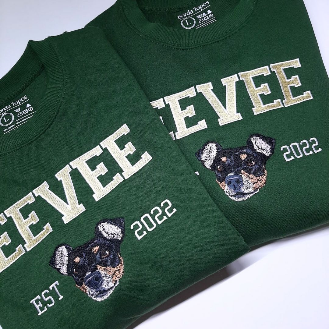 PACK 2 - Nombre y fecha UNA Mascota Personalizada – Camiseta, Sudadera o Sudadera con Capucha