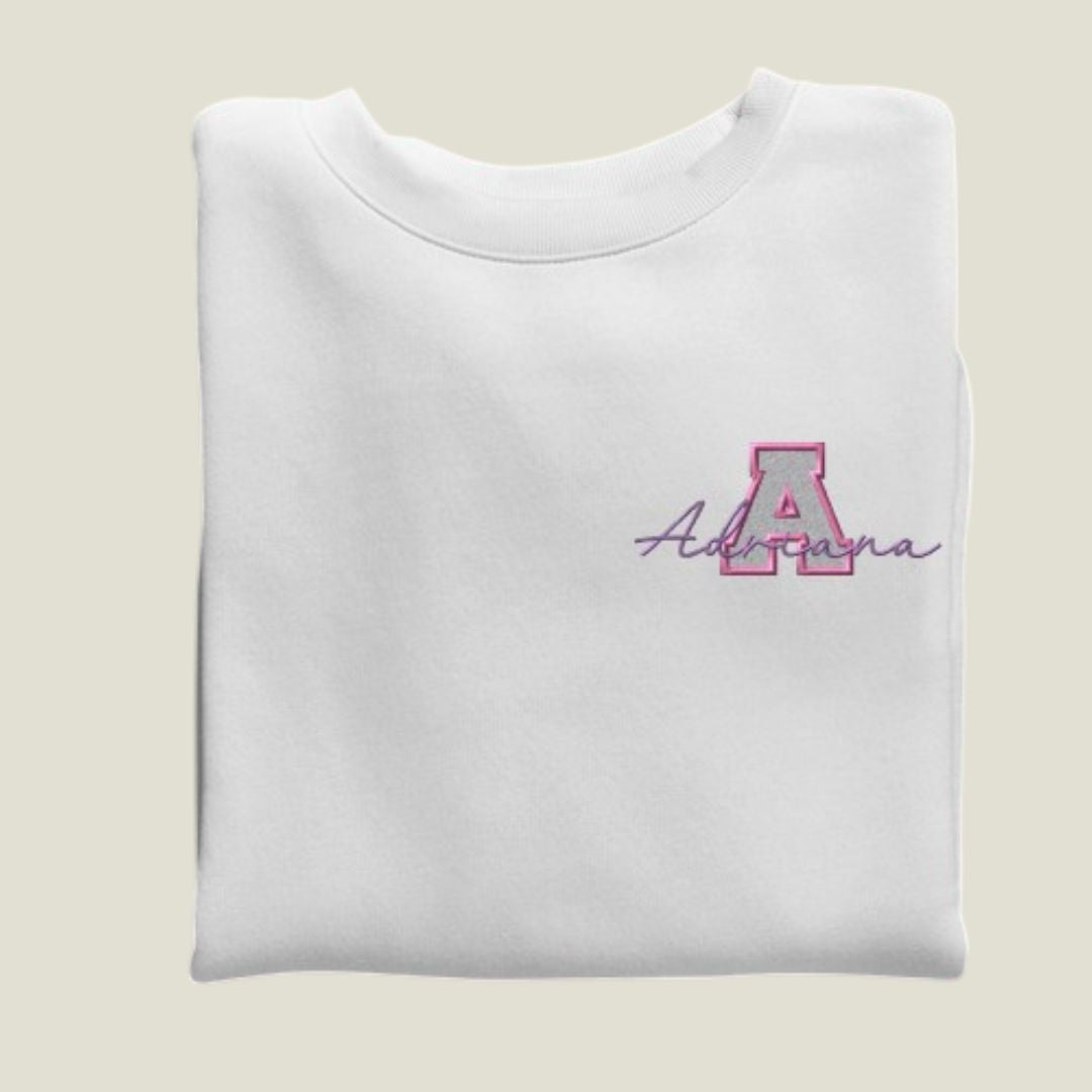 Sudadera Iniciales Personalizadas