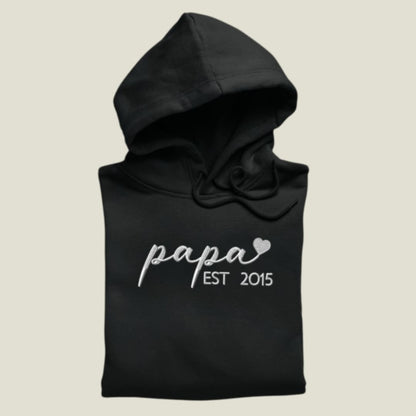 Sudadera Capucha Papá Mamá con fecha
