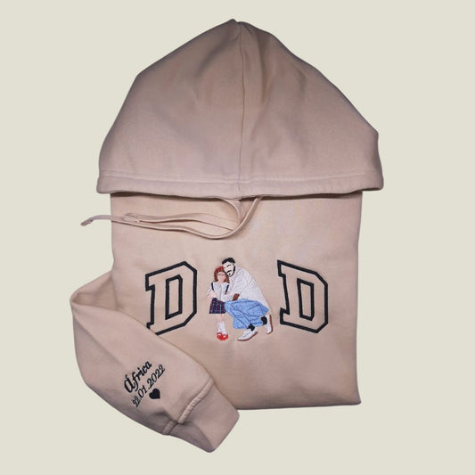 Sudadera Capucha Papá Mamá Retrato