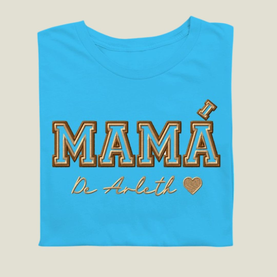 Camiseta Papá Mamá con nombre