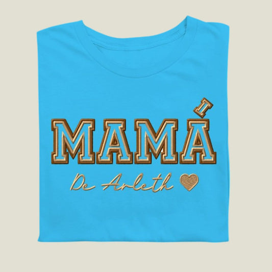 Camiseta Papá Mamá con nombre