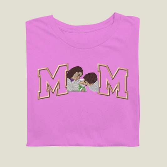 Camiseta Papá Mamá Retrato