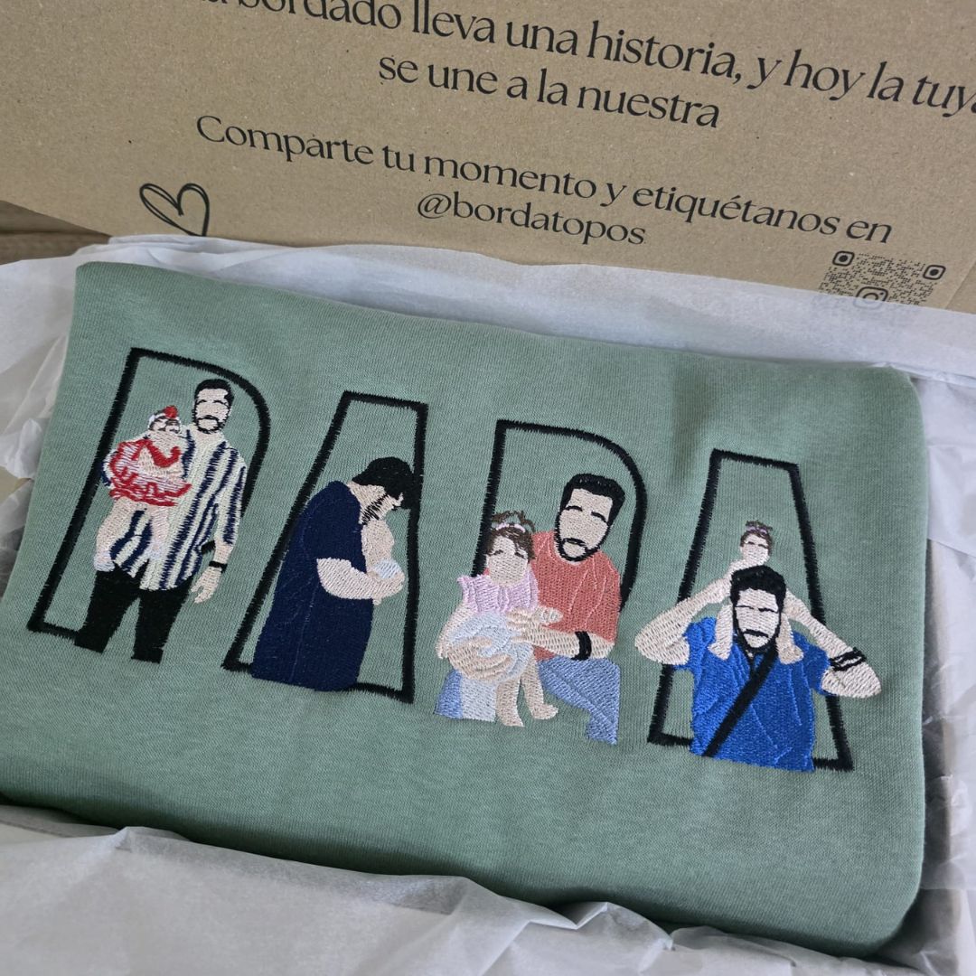 Retrato Personalizado en Cada Letra MOM / DAD / MAMÁ / PAPÁ