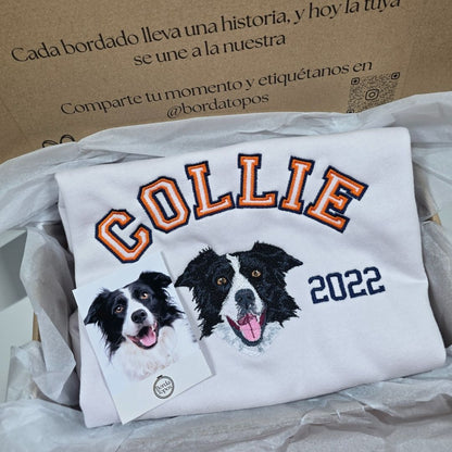 Nombre y fecha UNA Mascota Personalizada – Camiseta, Sudadera o Sudadera con Capucha
