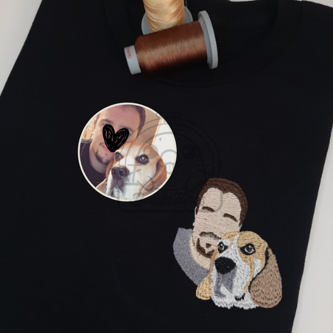 Camiseta Retrato Personalizada β BordaTopos