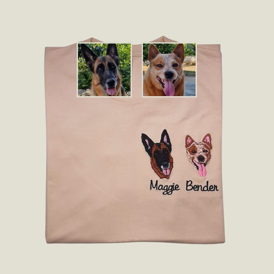 Camiseta 2 Mascotas Personalizada