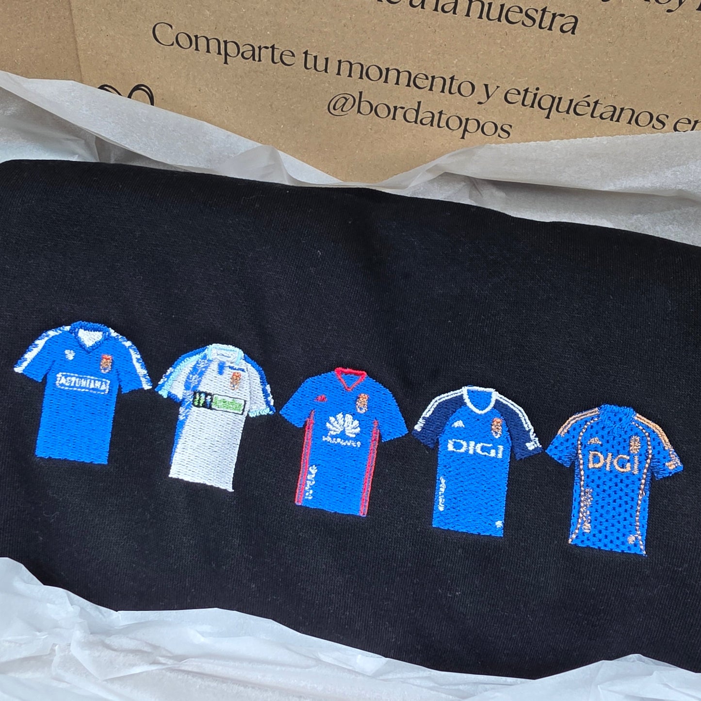 "Camisetas equipación" bordadas – Camiseta, Sudadera o Sudadera con capucha