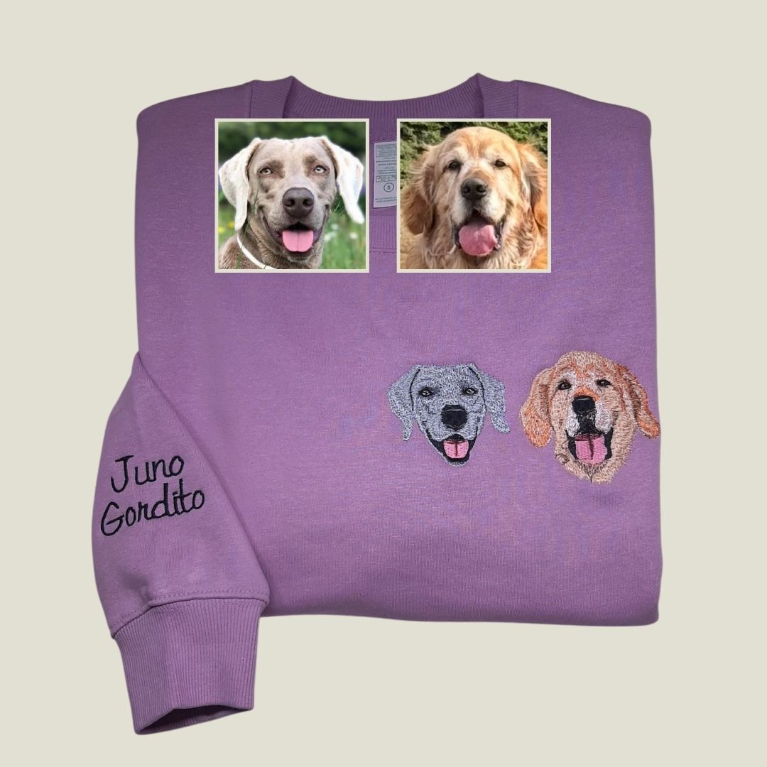 Sudadera 2 Mascotas Personalizada