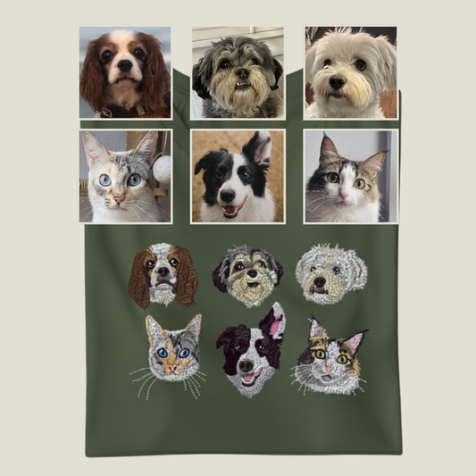 Camiseta 6 Mascotas Personalizada