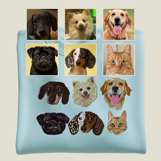 Sudadera 6 Mascotas Personalizadas
