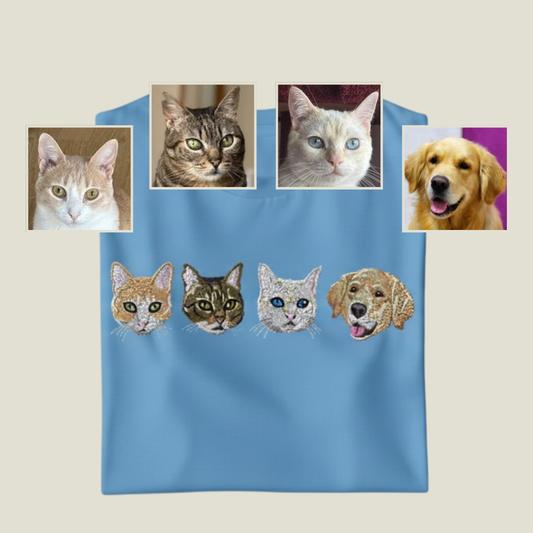 Camiseta 4 Mascotas Personalizada