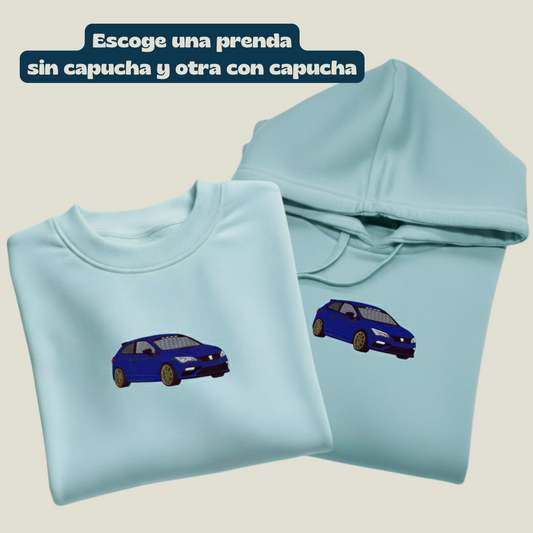 Pack Combinado Sudaderas Coche Personalizadas