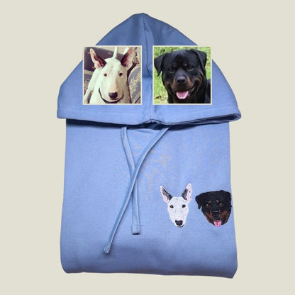 Sudadera capucha 2 Mascotas Personalizada