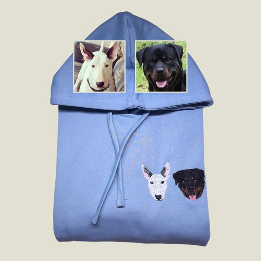 Sudadera capucha 2 Mascotas Personalizada