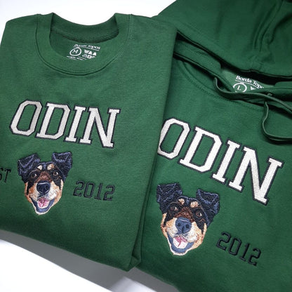 PACK 2 - Nombre y fecha UNA Mascota Personalizada – Camiseta, Sudadera o Sudadera con Capucha