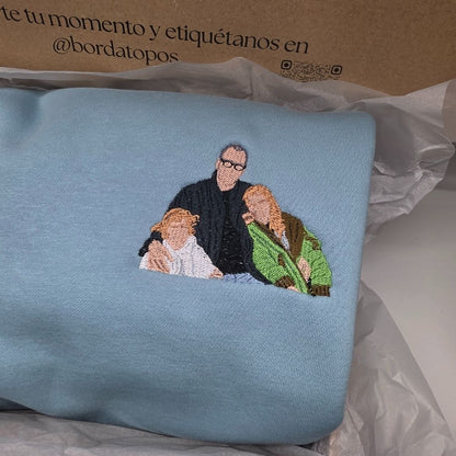 Retratos Personalizados Bordados | Sudaderas y Camisetas Únicas