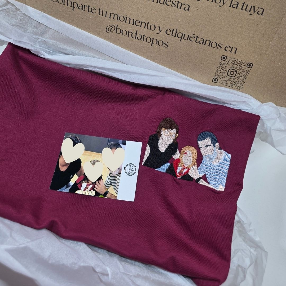 Retratos Personalizados Bordados | Sudaderas y Camisetas Únicas