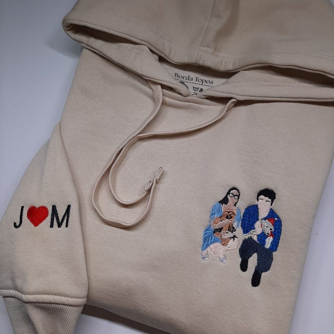 Retratos Personalizados Bordados | Sudaderas y Camisetas Únicas