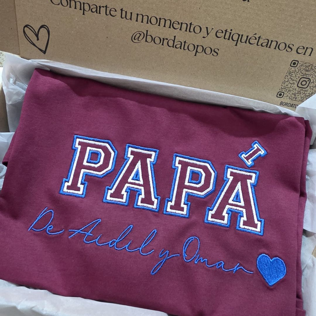 “MAMÁ / PAPÁ” con Nombre | Camiseta, Sudadera o Sudadera Capucha