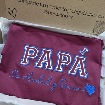 “MAMÁ / PAPÁ” con Nombre | Camiseta, Sudadera o Sudadera Capucha
