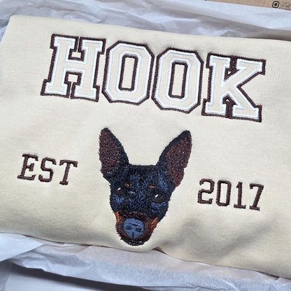 Nombre y fecha UNA Mascota Personalizada – Camiseta, Sudadera o Sudadera con Capucha