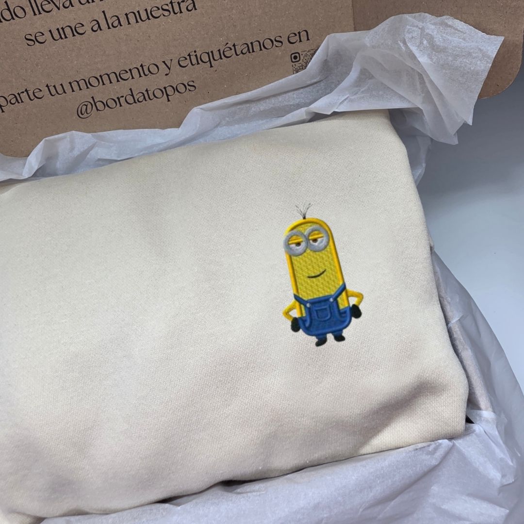 Bordado Minions – Camiseta, Sudadera o Sudadera con Capucha