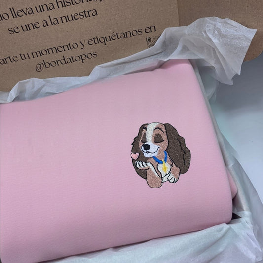 Bordado La Dama y el Vagabundo – Camiseta, Sudadera o Sudadera con Capucha