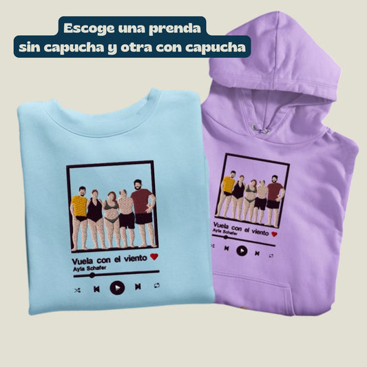 Pack Combinado Sudaderas Personalizado Spotify