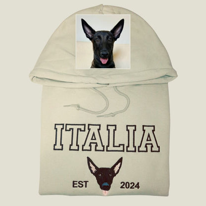 Sudadera capucha UNA MASCOTA Personalizada nombre y fecha