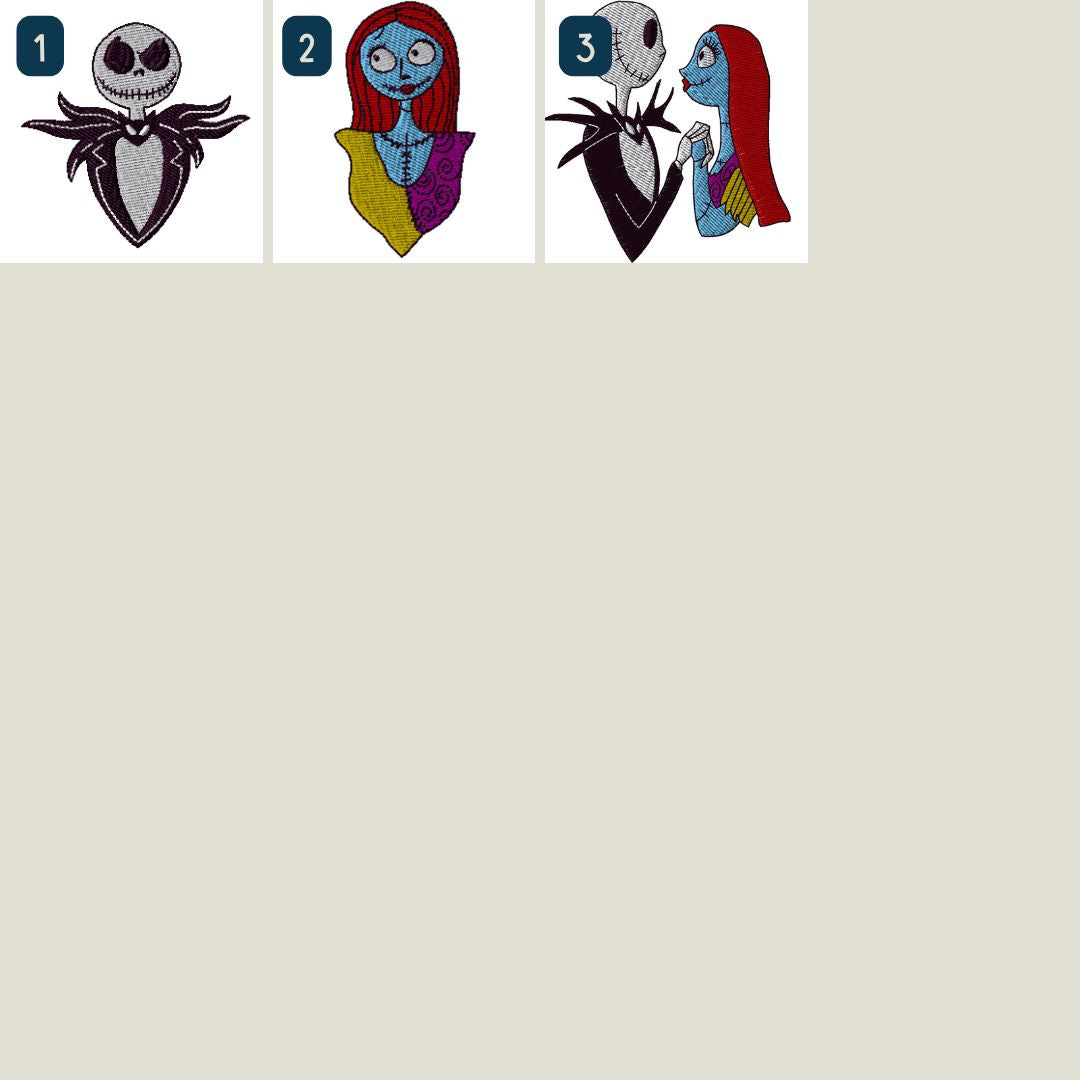 Bordado Jack y Sally – Camiseta, Sudadera o Sudadera con Capucha