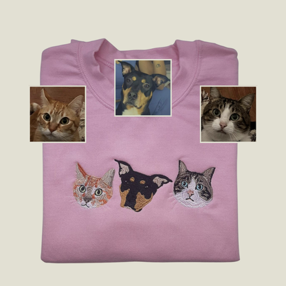 Sudadera 3 Mascotas Personalizadas