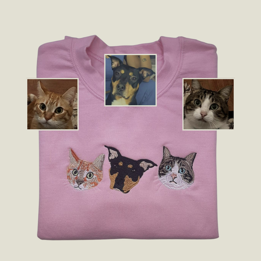 Sudadera 3 Mascotas Personalizadas